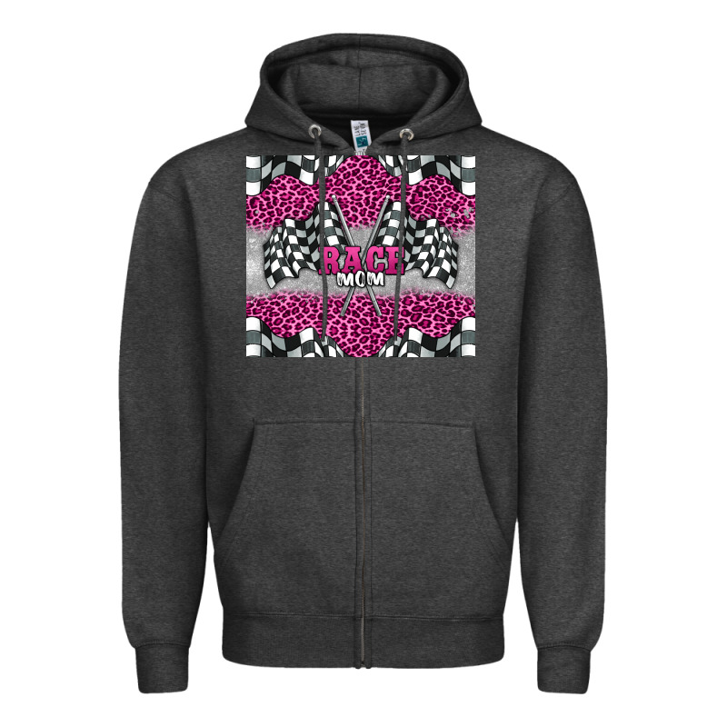 Race Mom Zipper Hoodie by BarkalooDesign | Teevron