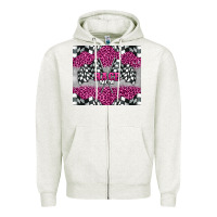 Oatmeal Heather race mom Zipper Hoodie - BarkalooDesign