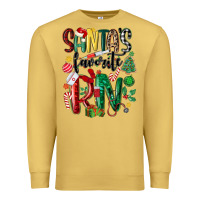 Antique Gold santas favorite registered nurse Premium Sweatshirt - MaliasSmallBusiness