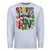 Heather Grey santas favorite registered nurse Premium Sweatshirt - MaliasSmallBusiness