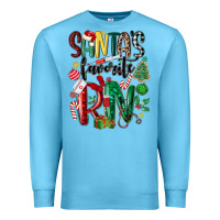 Ocean Blue santas favorite registered nurse Premium Sweatshirt - MaliasSmallBusiness