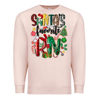 Pale Pink santas favorite registered nurse Premium Sweatshirt - MaliasSmallBusiness