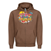 Chestnut Life is better with my flip flops Zipper Hoodie - NancyCooperArtShop