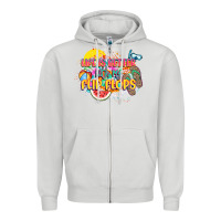 Dove Grey Life is better with my flip flops Zipper Hoodie - NancyCooperArtShop