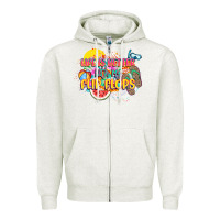 Oatmeal Heather Life is better with my flip flops Zipper Hoodie - NancyCooperArtShop