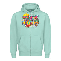 Seafoam Life is better with my flip flops Zipper Hoodie - NancyCooperArtShop
