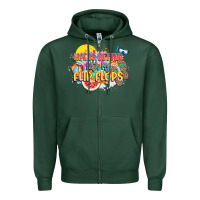 Sports Green Life is better with my flip flops Zipper Hoodie - NancyCooperArtShop