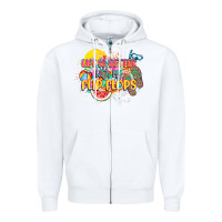 White Life is better with my flip flops Zipper Hoodie - NancyCooperArtShop