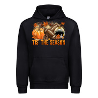 Black Tis' the season Football and light yellow helmet Urban Hoodie - NancyCooperArtShop