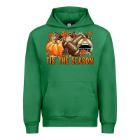 Emerald Tis' the season Football and light yellow helmet Urban Hoodie - NancyCooperArtShop