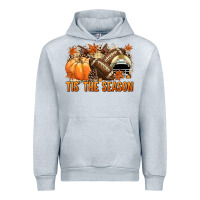 Heather Grey Tis' the season Football and light yellow helmet Urban Hoodie - NancyCooperArtShop
