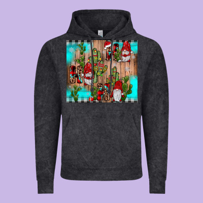 Ho Ho Ho Gnome Vintage Hoodie Designed By Jahusdesignshop