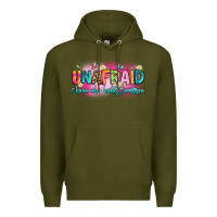 Army Green unafraid i know who holds tomorrow Premium Hoodie - Artiststas