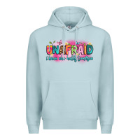Blue Mist unafraid i know who holds tomorrow Premium Hoodie - Artiststas