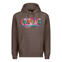 Coffee unafraid i know who holds tomorrow Premium Hoodie - Artiststas