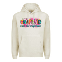 Oatmeal Heather unafraid i know who holds tomorrow Premium Hoodie - Artiststas
