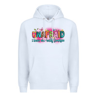 White unafraid i know who holds tomorrow Premium Hoodie - Artiststas