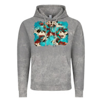 Cloud Rock aztec cowhide background Vintage Hoodie - Zillion Design Studio