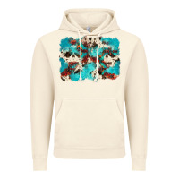 Vintage Artic aztec cowhide background Vintage Hoodie - Zillion Design Studio