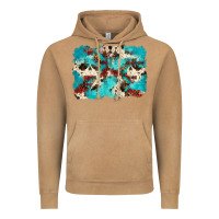 Vintage Camel aztec cowhide background Vintage Hoodie - Zillion Design Studio