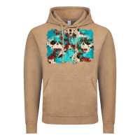 Vintage Coffee aztec cowhide background Vintage Hoodie - Zillion Design Studio