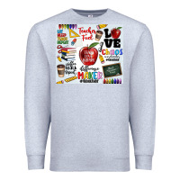 Heather Grey teacher Premium Sweatshirt - MaliasSmallBusiness