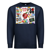 Navy teacher Premium Sweatshirt - MaliasSmallBusiness