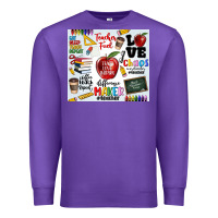 Purple teacher Premium Sweatshirt - MaliasSmallBusiness
