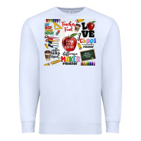 White teacher Premium Sweatshirt - MaliasSmallBusiness