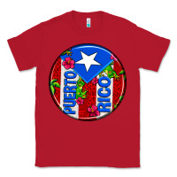 Red puerto rico coasters Classic Tee - AdoDesignShop