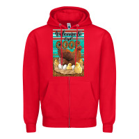 Red Western Welcome To Our Coop Zipper Hoodie - LillyAllenDesigns