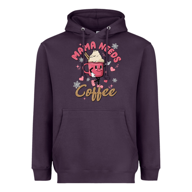 Mama Needs Coffee Heavyweight Hoodie by MaliasSmallBusiness | Teevron