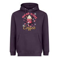 Plum mama needs coffee Heavyweight Hoodie - MaliasSmallBusiness