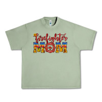 Oil Green firefighter mom Urban Heavy Tee - HRA Design Shop