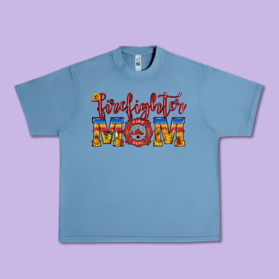 Firefighter Mom Urban Heavy Tee Designed By Hra Design Shop