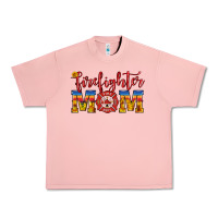 Salmon firefighter mom Urban Heavy Tee - HRA Design Shop
