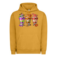 Pigment Peanut Butter Hallothanksmas coffee cups Urban Hoodie - NancyCooperArtShop