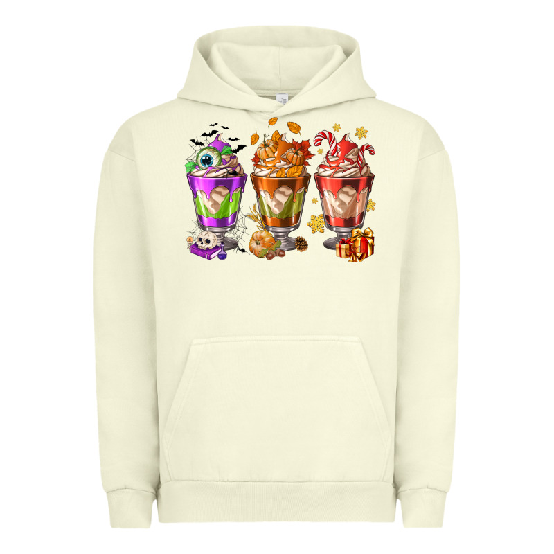 Hallothanksmas Coffee Cups Urban Hoodie by NancyCooperArtShop | Teevron