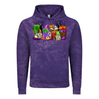 Cloud Purple Halloween Gnomes Coffee Cups Vintage Hoodie - texasbilliewilder