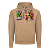 Vintage Coffee Halloween Gnomes Coffee Cups Vintage Hoodie - texasbilliewilder