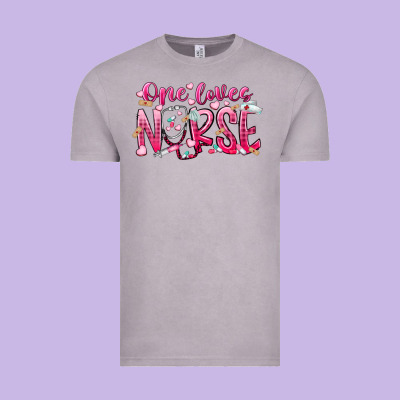 One Loves Nurse Vintage Tee Designed By Racoondesign