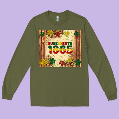 Juneteenth 1865 Long Sleeve Tee Designed By Artiststas