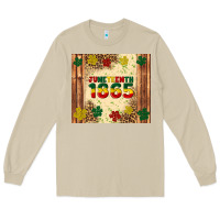 Mushroom juneteenth 1865 Long Sleeve Tee - Artiststas