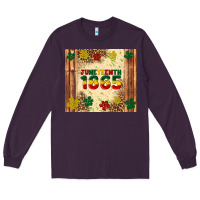 Plum juneteenth 1865 Long Sleeve Tee - Artiststas