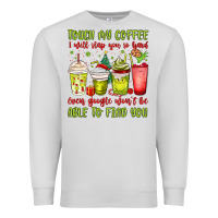 Dove Grey christmas characters coffee cups Premium Sweatshirt - MaliasSmallBusiness