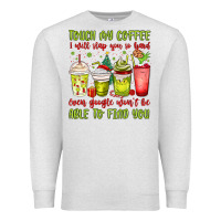Oatmeal Heather christmas characters coffee cups Premium Sweatshirt - MaliasSmallBusiness