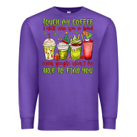 Purple christmas characters coffee cups Premium Sweatshirt - MaliasSmallBusiness