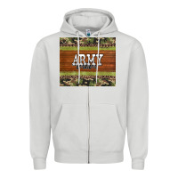 Dove Grey army mom leopard glitter camouflage Zipper Hoodie - BarkalooDesign