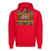 Red army mom leopard glitter camouflage Zipper Hoodie - BarkalooDesign