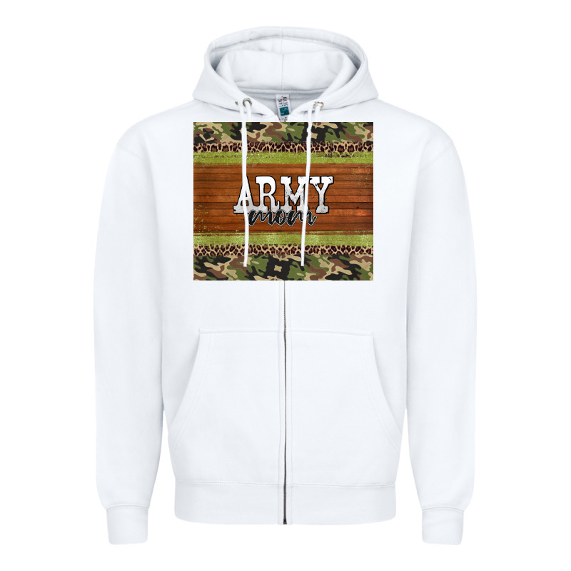 Army Mom Leopard Glitter Camouflage Zipper Hoodie by BarkalooDesign | Teevron